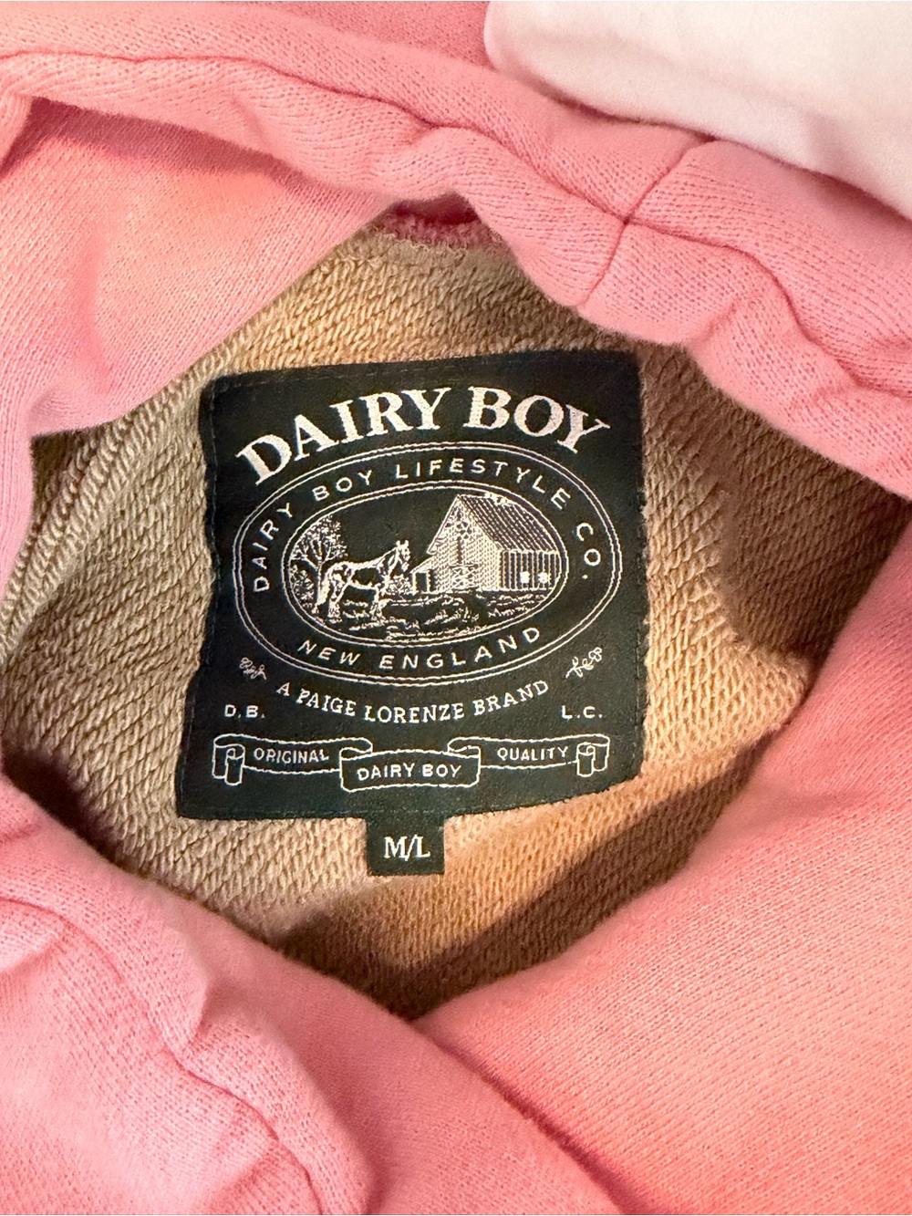 DAIRY BOY Mock Neck in Evergreen Camo/Pink - Picture 5 of 5